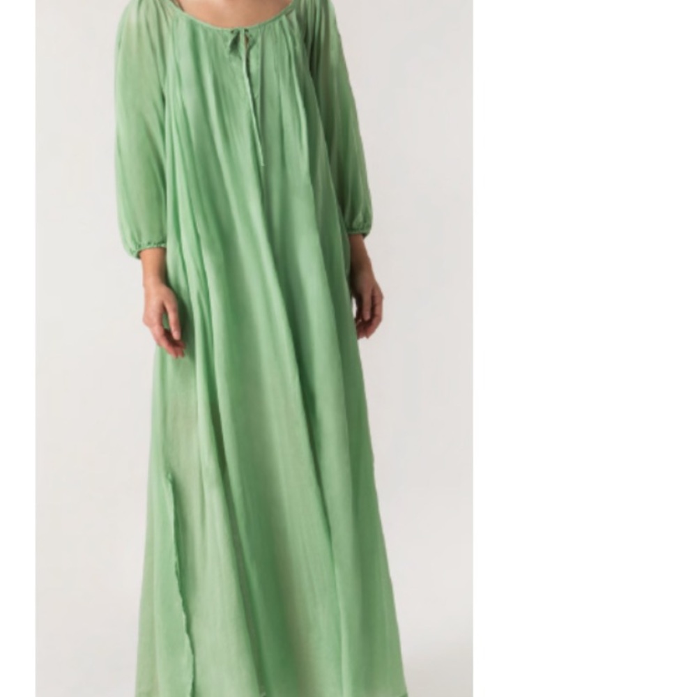 Long Flowy Mint Green Dress